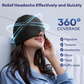 Reusable ice wrap Migraine Relief Cap, folded for easy storage.