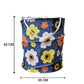 Top view of the canvas laundry bag, showing its sturdy ring structure.