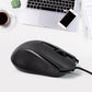 Compshop M-022 Wired Optical Mouse from a top angle, showing button layout.