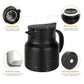 Own Hydrate Thermal Coffee Carafe and matching bottle filled with hot beverage.