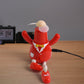 Portable USB cartoon mini fan with kitty face and red costume