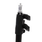 Close-up of the robust build and anti-slip feet of the professional DSLR camera tripod.