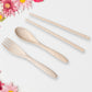 All components of the 6-piece Wheat Straw Rice Bowl Set, including bowl, lid, handle, and cutlery.