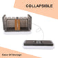 Portable plastic storage box with wheels for home organization