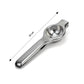 Detailed shot of the Stainless Steel Lemon Squeezer's ergonomic handle and sturdy juicing mechanism.