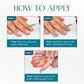 Nail paint brush applying the Aqua Bluebell glitter polish for even coverage.