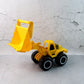 Bulldozer toy on play mat