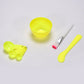 Essential DIY face mask kit components arranged for clarity.