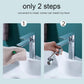 Faucet attachment with rotatable and splash-proof design in chrome finish