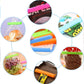 The 18-piece set of airtight food clips displayed neatly on a surface.