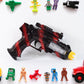 Toy blaster featuring bright LED lights for interactive play