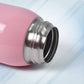 Side view of thermos kids water bottle highlighting compact 600ml size
