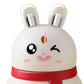 The simple and clean design of the red rabbit dispenser, perfect for dining table decoration.