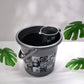 Arrangement of the 7-piece bathroom set components, including the large tub and sturdy bucket.