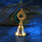 Close-up of brass and steel temple ghanti highlighting fine craftsmanship