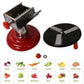 A variety of fresh vegetables ready to be sliced using the versatile kitchen tool.