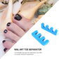 Durable sponge toe spacers providing effective toe separation during pedicures