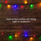 Festive 3-meter LED string lights illuminating a Christmas setup.