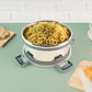 Open airtight food storage container ready for food storage