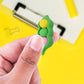 Close-up of smooth-edged, colourful fancy erasers, safe for little hands.