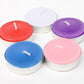 Brightly lit decorative candles creating a warm and inviting glow.