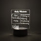 Styleva 3D acrylic decorative lamp on a wooden desk, showcasing its warm glow.