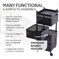 High-quality metal kitchen trolley easy to move and maintain