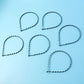 Single metal zigzag hair band showing black wavy style for men and women