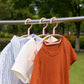 Durable plastic hangers designed with lightweight construction for everyday use