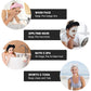 Comfortable plush spa headband worn during makeup application