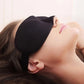 Inflatable neck support pillow in travel comfort sleep kit
