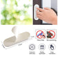 Multiple self stick push pull helper handles mounted on wardrobe sliding doors