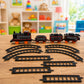 Train track set featuring sound effects and child-friendly design