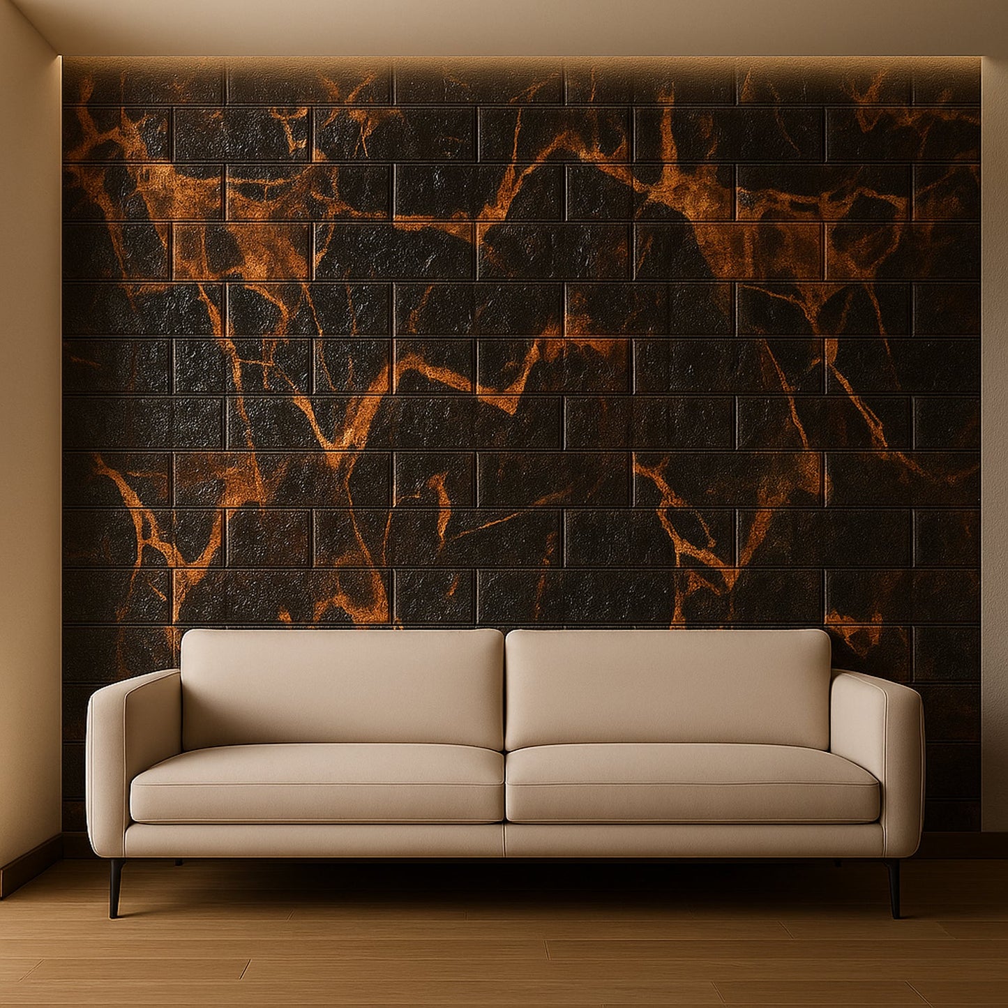 Soft PE foam wall panels providing sound insulation and child-safe cushioning