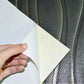 Embossed 3D foam wall panel with elegant white floral design and texture