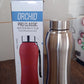 Ergonomically designed 1-liter stainless steel water bottle
