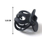Close-up of minimalist matte hair claw clip