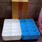Side profile of the 10-grid drawer organiser set, showcasing its compact and stackable design.