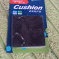 Assorted sizes of round and square felt furniture protection pads on a clean surface.