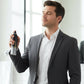 Premium stylish bottle of Signature men's perfume deodorant