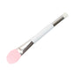 Silicone brush with tapered edge for skincare treatment