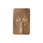 Seamless transparent utility hook mounted on wall resistant to water and oil