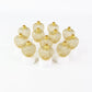 Warm glowing apple shape LED tealight candle for festival decoration