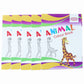 Stack of 5 colourful animal themed colouring books for kids