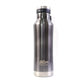 Side view of insulated stainless steel bottle with double-wall design