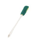 Bottle cleaning brush scrubbing inside a glass bottle with dual-layer head