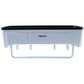 Bathroom wall-mounted storage rack with towel bar and hooks