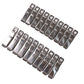 Close-up view of rust-resistant stainless steel cloth drying clip
