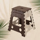 Sturdy 18 Inch Folding Stool with non-slip surface, supporting up to 95 kg for daily tasks.