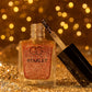 Metallic Rose Starry Glitter Nail Lacquer bottle showcasing glitter effect